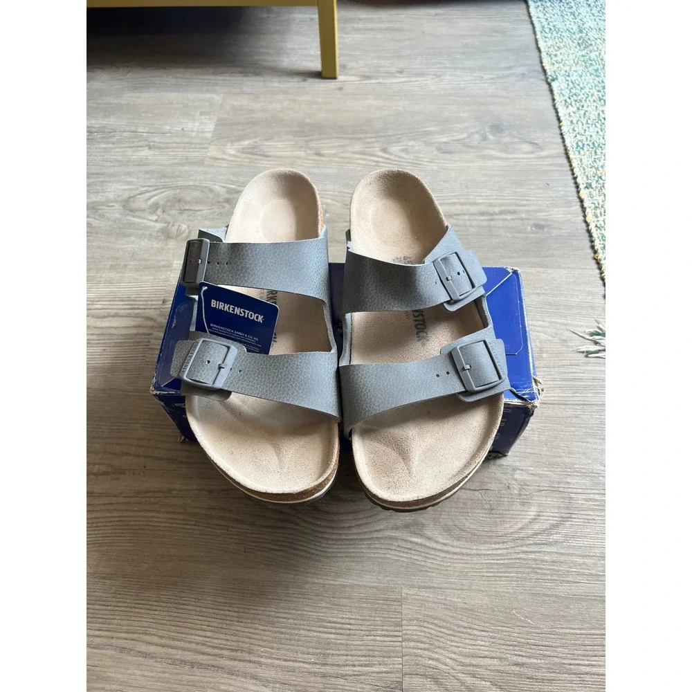 Birkenstock Men's Arizona Birko-Flor Desert Soil Gray 1015512 Size 12